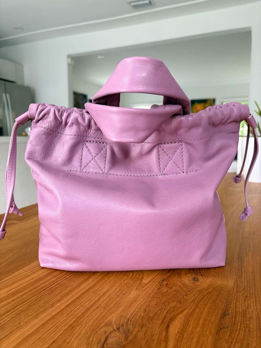 Madewell The Piazza Crossbody Bag in Vibrant Lilac Lavender Leather - Picture 2 of 9